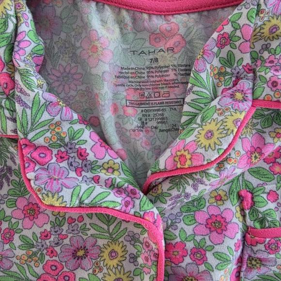 Set of 2 Tahari Matching Pajama Top & Shorts Set Girls Size 7/8 EUC Choose Style - Picture 4 of 16